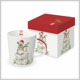 Paper Products Design Mug in Gift Box-Christmas Mouse