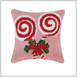Peking Handicraft Peppermint Lollipop Hook Pillow