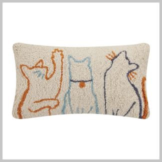 Peking Handicraft Hook Pillow-Cats