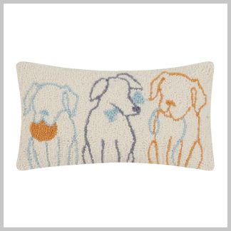 Peking Handicraft Hook Pillow-Dogs