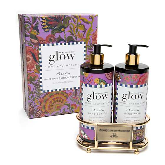 MacKenzie-Childs Paradise Soap & Lotion Caddy Set