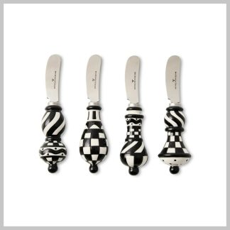 MacKenzie-Childs Courtly Check Party Spreaders, Set Of 4