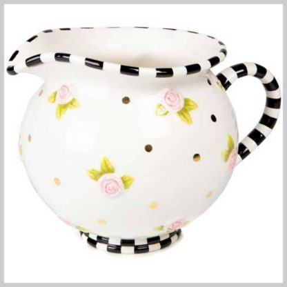 MacKenzie-Childs Really Rosy Pitcher by Patience Brewster