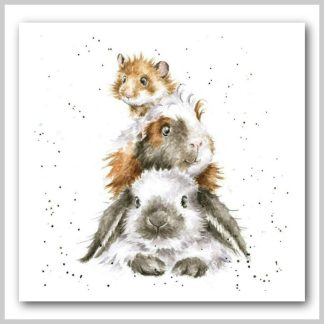 Wrendale Canvas "Piggy in the Middle"