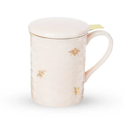 Pinky Up - Annette Honeycomb Ceramic Tea Mug & Infuser