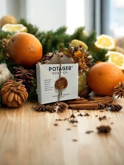Potager Soap Company Holiday Spice Bar Soap - Limited Edition - Image 3