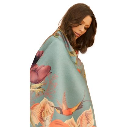 Powder Design Hummingbird At Dusk Woven Printed Scarf - Image 2