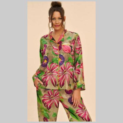Powder Design Oversized Botanicals Long Pj Med