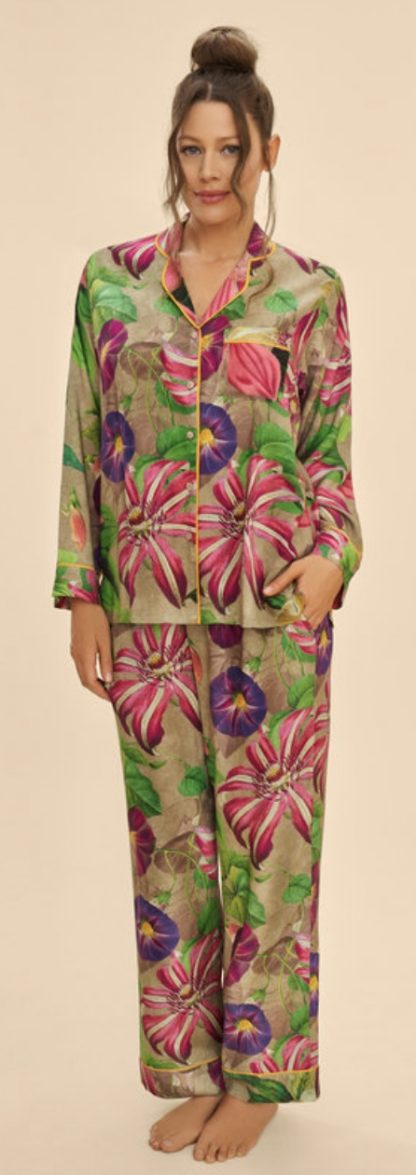 Powder Designs Oversized Botanicals Long Pj Large