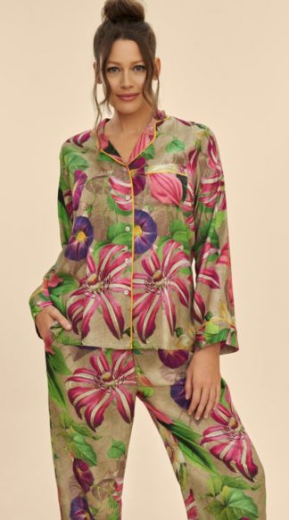 Powder Designs Oversized Botanicals Long Pj Large