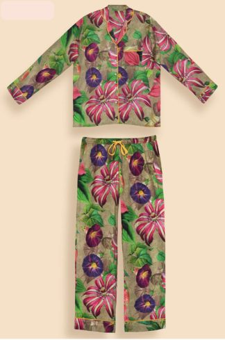 Powder Designs Oversized Botanicals Long Pj Large