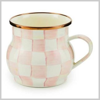MacKenzie-Childs Rosy Check Mug
