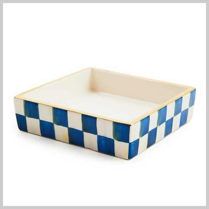 MacKenzie-Childs Royal Check Cocktail Napkin Holder