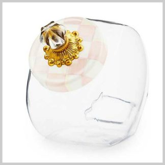 MacKenzie-Childs Rosy Check Sweets Jar