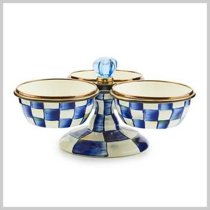 MacKenzie-Childs Royal Check Triplicity Bowl Set