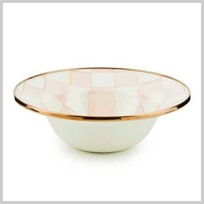 MacKenzie-Childs Rosy Check Breakfast Bowl