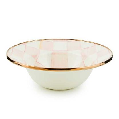 MacKenzie-Childs Rosy Check Breakfast Bowl