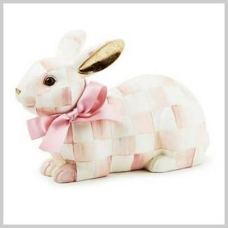 MacKenzie-Childs Rosy Check Resting Bunny