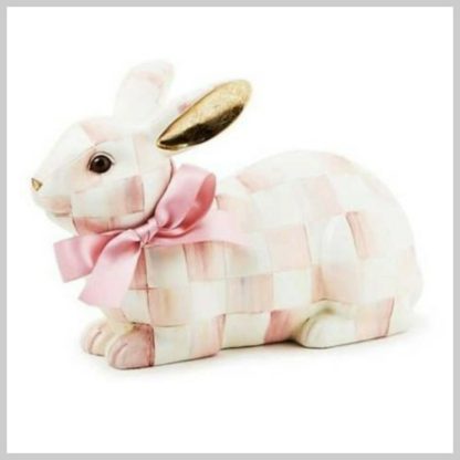 MacKenzie-Childs Rosy Check Resting Bunny