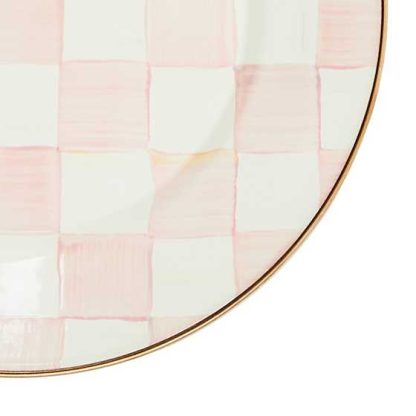 MacKenzie-Childs Rosy Check Dinner Plate - Image 3