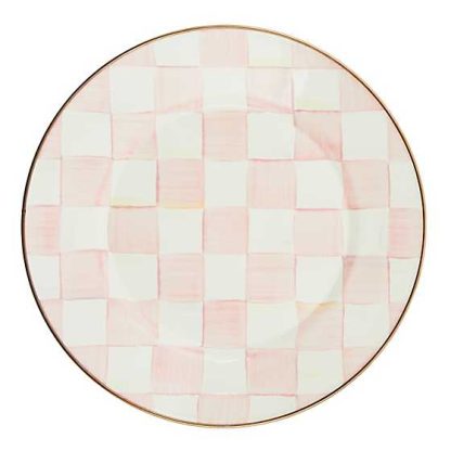 MacKenzie-Childs Rosy Check Dinner Plate