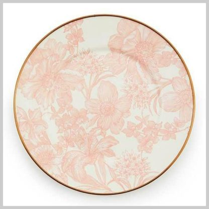 MacKenzie-Childs Rosy English Garden Enamel Dessert/Salad Plate
