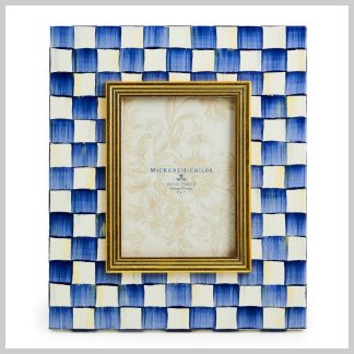 MacKenzie-Childs Frame, Royal Check 4x6