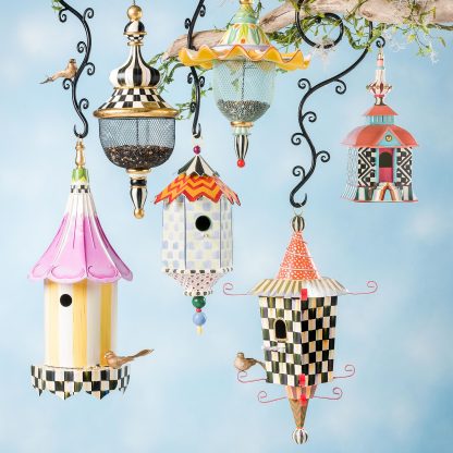 MacKenzie-Childs Bird Feeder "Royal Check" - Image 2