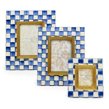 MacKenzie-Childs Frame, Royal Check 5x7 - Image 5