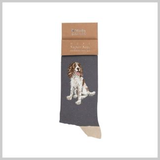 Wrendale Men's Socks "Willow Spaniel"