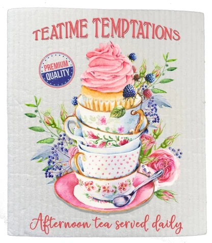 Swedish Dish Cloth-Victorian Tea-Time Temptations Kitchen