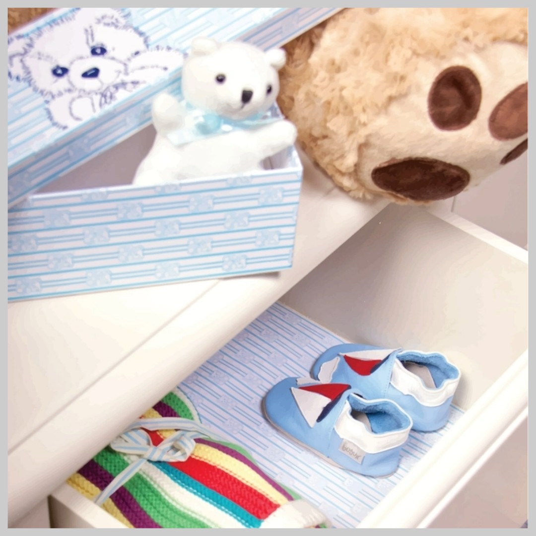 Scented Drawer Liners-Baby Blue