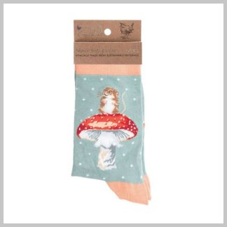 Wrendale Women's Socks "Fungi Mouse"