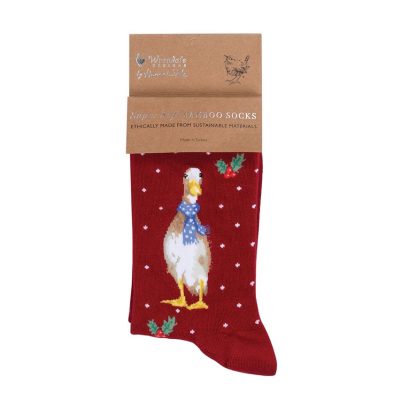 Socks "Christmas Duck" by Wrendale Designs