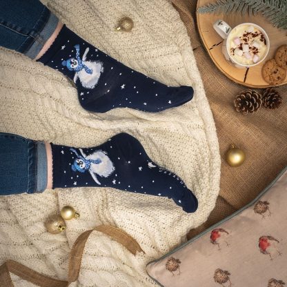 Socks "Christmas Penguin Winter Wonderland" by Wrendale Designs - Image 2