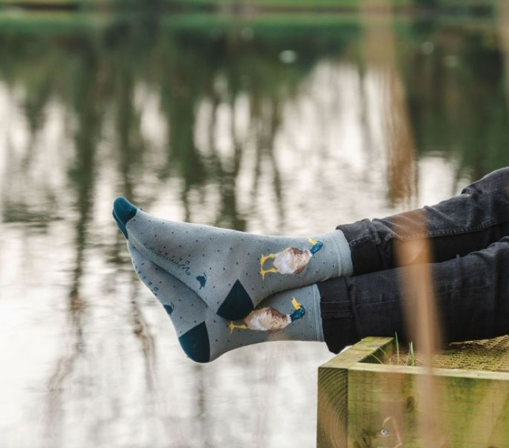 Wrendale Men's Socks "Guard Duck" - Image 2