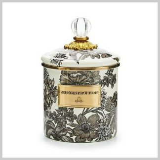 MacKenzie-Childs Sterling English Garden Canister Small