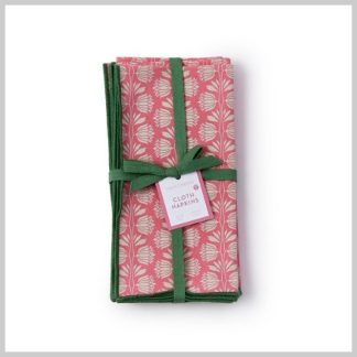 Cloth Napkins-Palm Deco- Set of 4