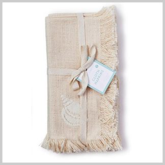 Cloth Napkins-Sea Shell Cream- Set of 4