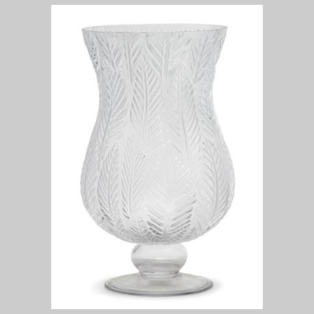 Large Cut Glass Fern Vase/Candle Holder