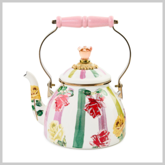 MacKenzie-Childs 2 Qt Tea Kettle-Garden Gala