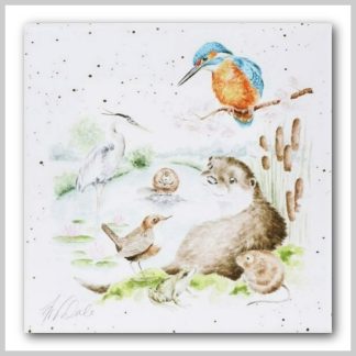 Wrendale Canvas "The Riverbank"