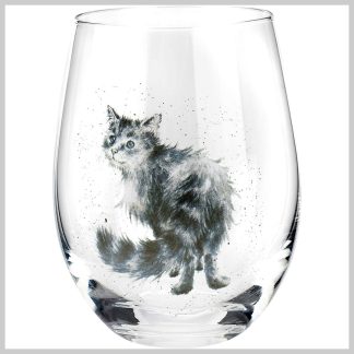 Wrendale Tabletop-Glass Tumbler "Cuddly Kitten"