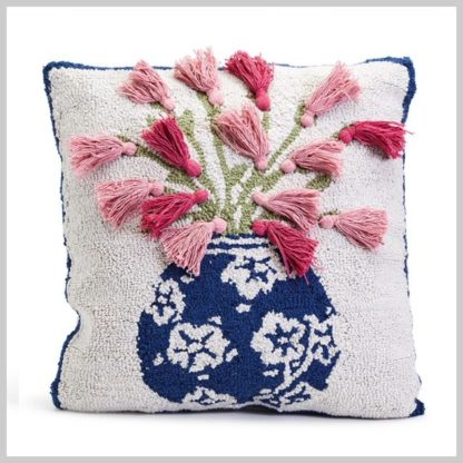 Chinoiserie Floral Vase Throw Pillow