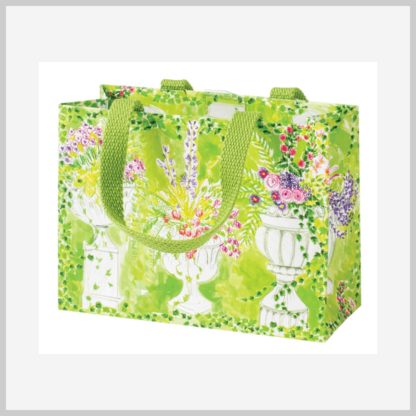 Caspari Small Gift Bag-Garden Sketch