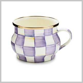 MacKenzie-Childs Violet Check Mug