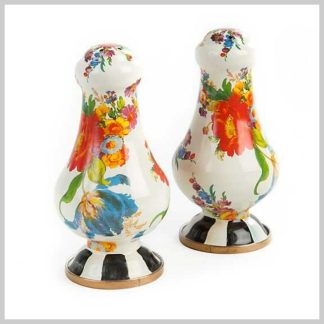 Mackenzie-Childs Salt & Pepper Set-Flower Market Large