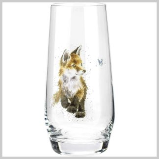 Wrendale Tabletop-High Ball Glass "Baby Fox"