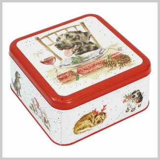 Wrendale Gift Christmas Cookie & Goodies Tin "Santa's Little Helper"