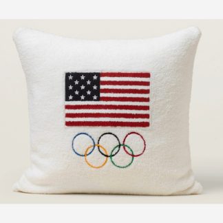 Barefoot Dreams CozyChic Team USA Olympic Ring Pillow